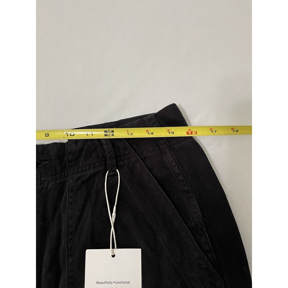 NWT Everlane Barrel Utility Pants Cotton Stretch Black Women's Size 6 - Picture 5 of 7